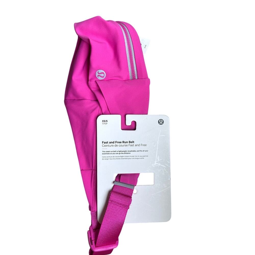 Lululemon Fast and Free Run Running belt pink XS/S New with tags